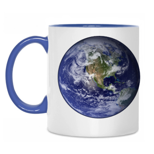 Кружка с принтом Blue Planet