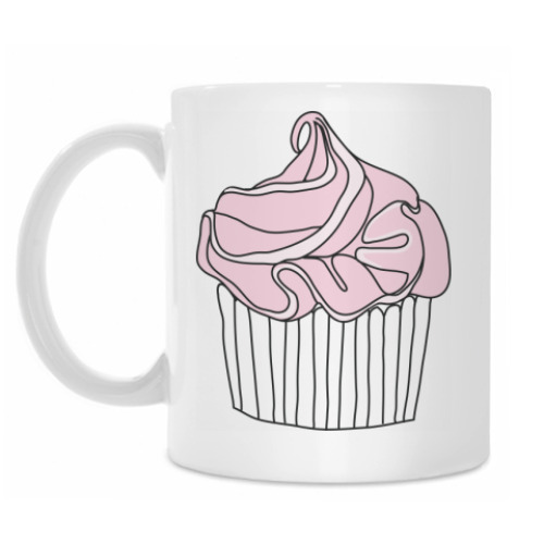 Кружка с принтом Cupcake