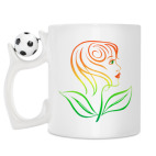 Кружка с футбольным мячиком