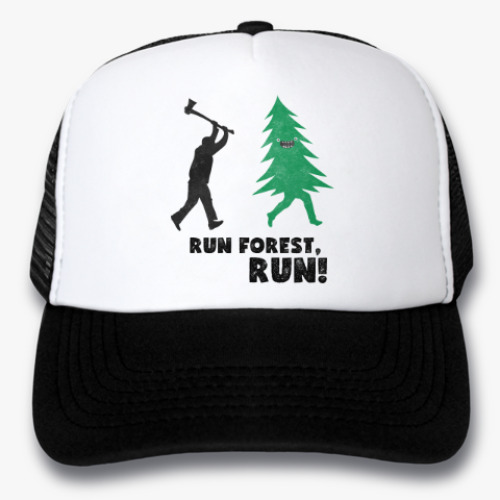 Кепка-тракер с принтом Run forest run! New Year