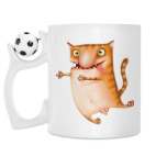 Кружка с футбольным мячиком