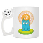 Кружка с футбольным мячиком