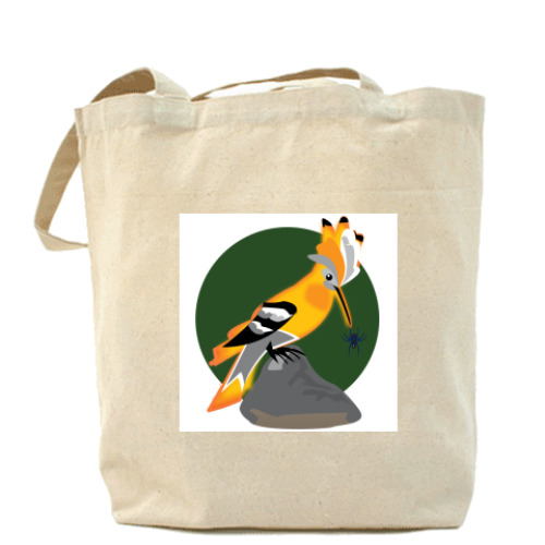 Сумка шоппер с принтом Удод