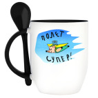 Кружка с ложкой