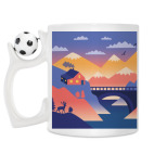 Кружка с футбольным мячиком