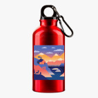 Металлическая бутылка 400 мл UV-DTF