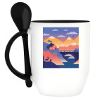 Кружка с ложкой