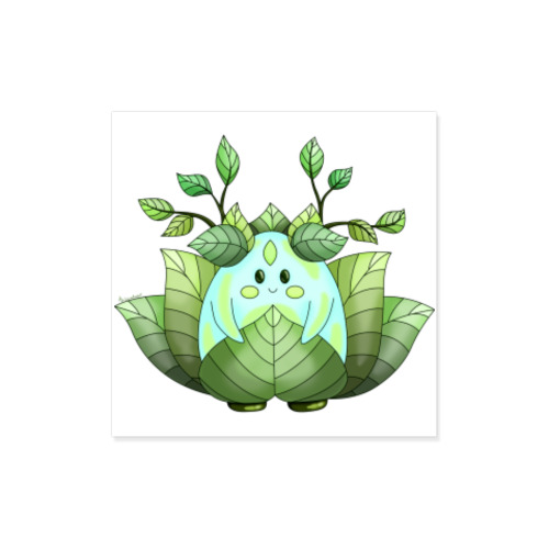 Виниловые наклейки с принтом Милый лесной дух