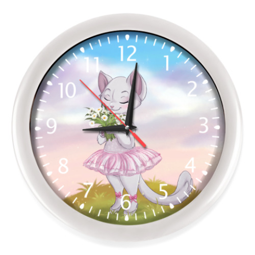 Настенные часы с принтом чарующий вечер