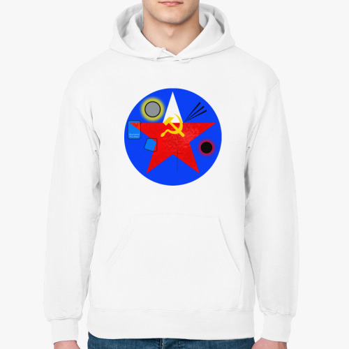 Толстовка худи с принтом Супрематизм