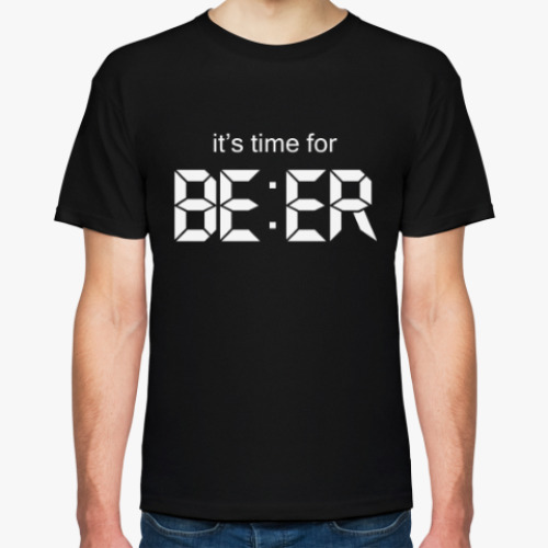 Футболка с принтом Time for beer