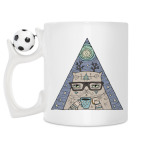 Кружка с футбольным мячиком