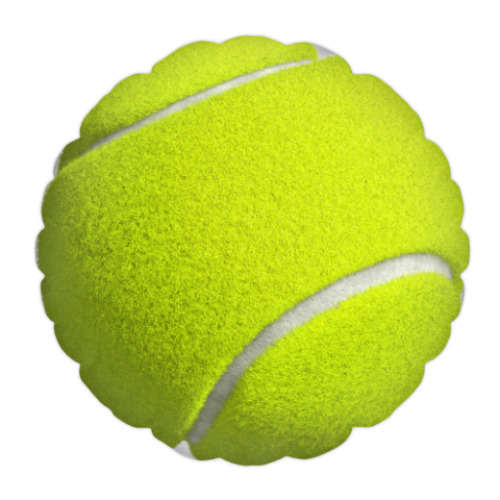Подушка с принтом Теннисный мяч