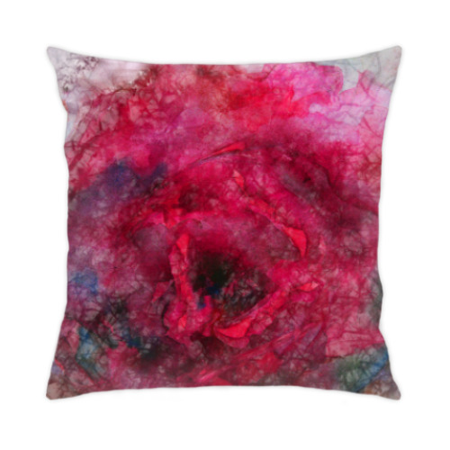 Подушка с принтом Розы