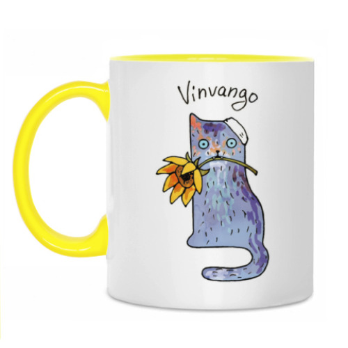 Кружка с принтом Vinvango из серии 'Art cats'