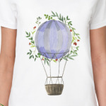 Воздушный шар в цветах