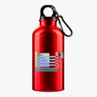 Металлическая бутылка 400 мл UV-DTF