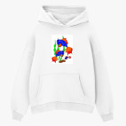 Толстовка худи оверсайз