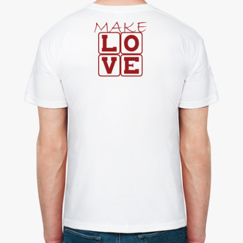 Футболка с принтом MAKE LOVE