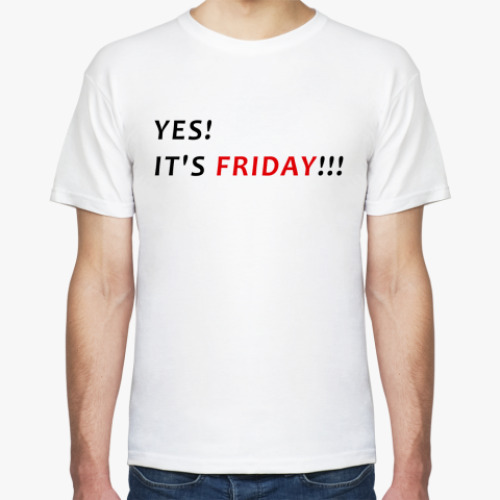 Футболка с принтом ПЯТНИЦА!