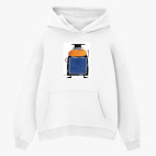 Толстовка худи оверсайз