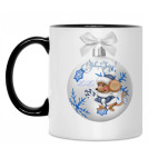 Кружка двухцветная