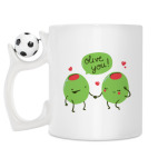 Кружка с футбольным мячиком