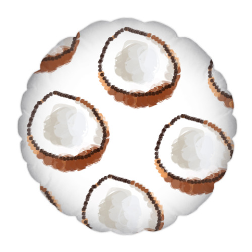 Подушка с принтом Кокосы