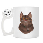 Кружка с футбольным мячиком