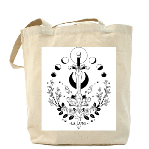 Сумка шоппер с принтом La Lune