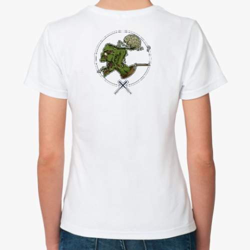 Классическая футболка с принтом Obey. Zomby