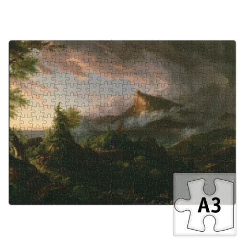 Пазл с принтом Томас Коул. Путь империи. Дикость (Романтизм)