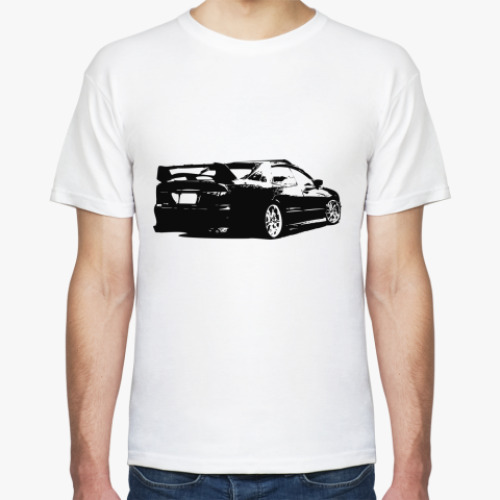 Футболка с принтом Mitsubishi