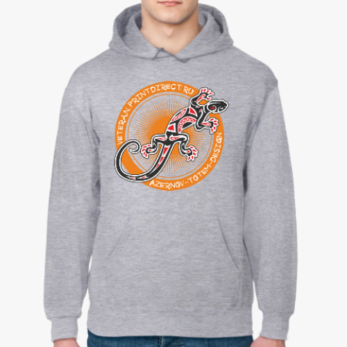 Толстовка худи с принтом Саламандра