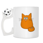 Кружка с футбольным мячиком