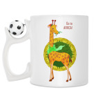 Кружка с футбольным мячиком