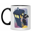 Кружка двухцветная