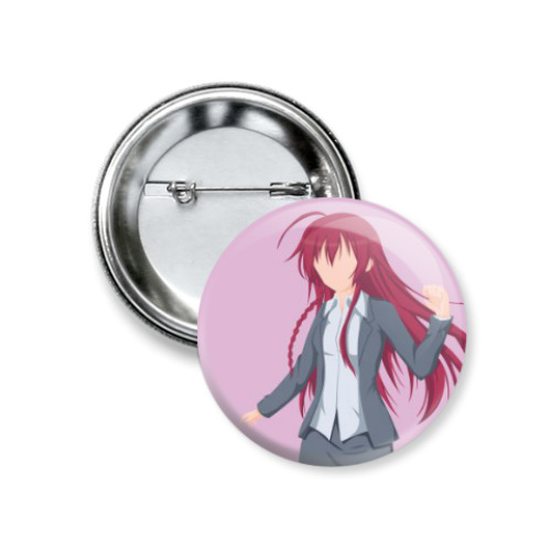 Значок 37мм с принтом Эми Юса Hataraku Maou-sama! Сатана на подработке