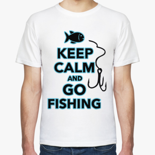 Футболка с принтом Рыбак