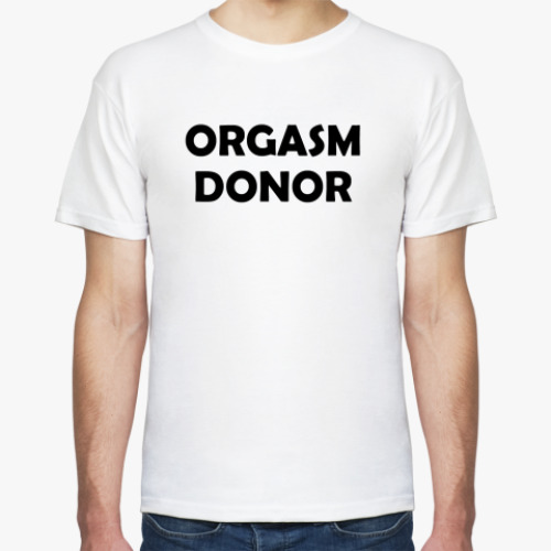 Футболка с принтом Футболка Orgasm donor