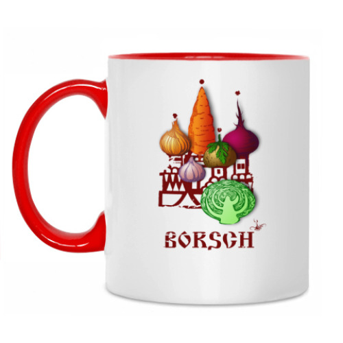 Кружка с принтом Borsch