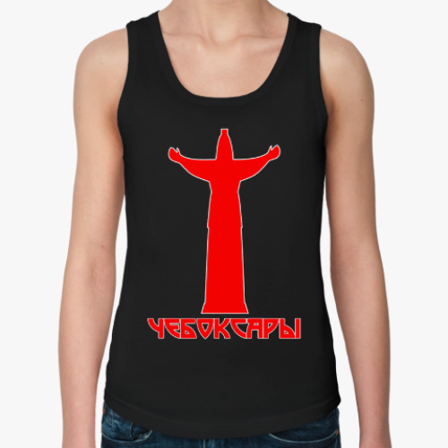 Женская майка с принтом Покровительница чебоксарская