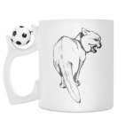 Кружка с футбольным мячиком