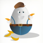 Яйцо с бананами