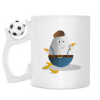 Кружка с футбольным мячиком