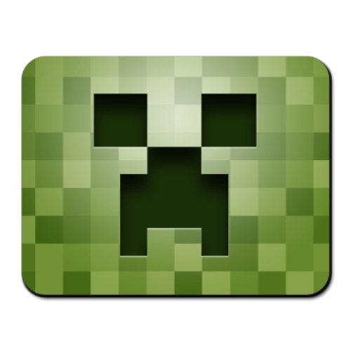 Коврик для мыши с принтом 'Крипер'