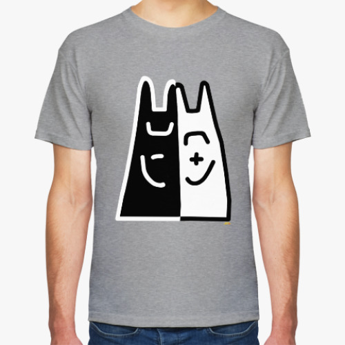 Футболка с принтом Единство противоположностей