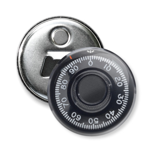 Магнит-открывашка с принтом Сейфовый замок ver.2