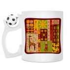 Кружка с футбольным мячиком