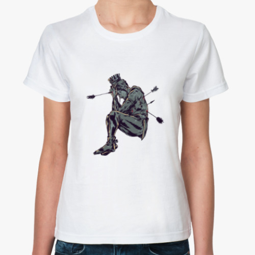 Классическая футболка с принтом Свергнутый король